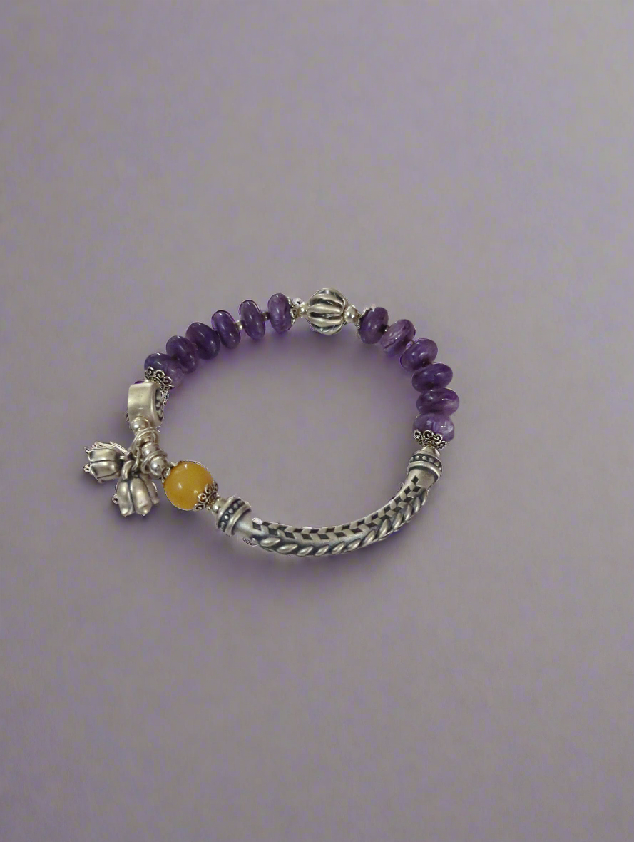 Charoite with Silver 999 accents